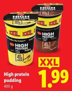 Lidl High protein pudding aanbieding