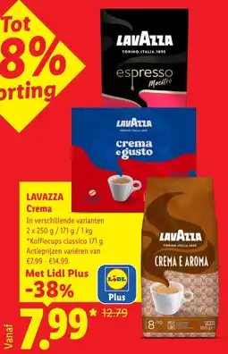 Lidl Lavazza Crema aanbieding
