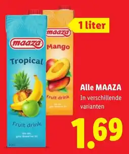 Lidl Alle Maaza aanbieding