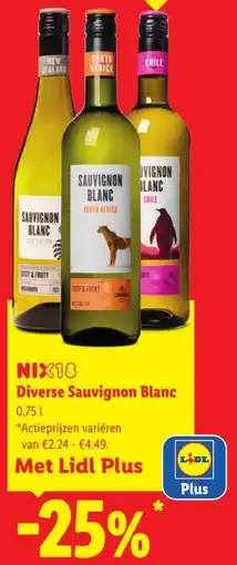 Lidl Diverse Sauvignon Blanc aanbieding