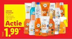 Lidl Cien Sun Zonnebrand aanbieding