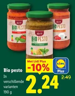 Lidl Bio Pesto aanbieding