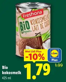 Lidl Bio Kokosmelk aanbieding