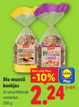 Lidl Bio Muesli Koekjes aanbieding