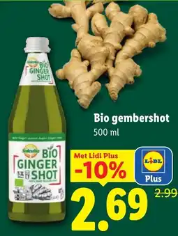 Lidl Bio Gembershot aanbieding