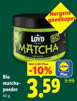 Lidl Bio Matcha Poeder aanbieding