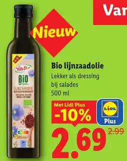 Lidl Bio Lijnzaadolie aanbieding