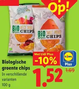 Lidl Biologische groente chips aanbieding