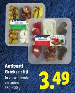 Lidl Antipasti Griekse stijl aanbieding