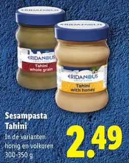 Lidl Sesampasta Tahini aanbieding