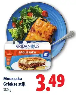 Lidl Moussaka Griekse Stijl aanbieding