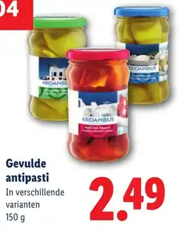 Lidl Gevulde Antipasti aanbieding