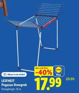 Lidl Leifheit Pegasus Droogrek aanbieding