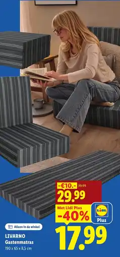 Lidl Livarno Gastenmatras aanbieding