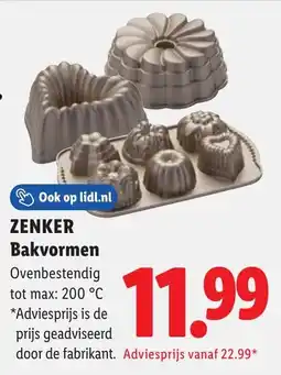 Lidl Zenker bakvormen aanbieding