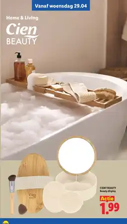Lidl Cient beauty beauty display aanbieding