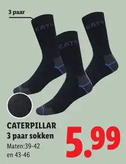 Lidl Caterpillar 3 paar sokken aanbieding