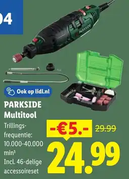 Lidl Parkside Multitool aanbieding