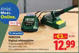 Lidl Parkside Digitaal soldeerstation aanbieding