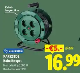Lidl Parkside kabelhaspel aanbieding