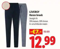 Lidl Livergy heren broek aanbieding