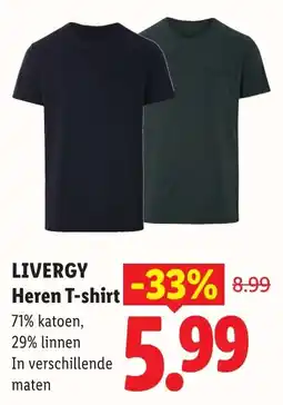 Lidl Livergy Heren T-shirt aanbieding