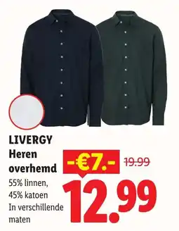 Lidl Livergy Heren overhemd aanbieding