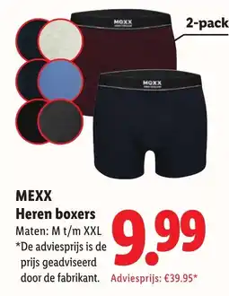 Lidl Mexx heren boxers aanbieding
