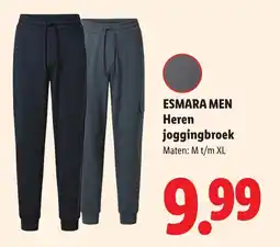 Lidl Esmara men heren joggingbroek aanbieding