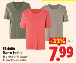 Lidl Esmara Dames T-shirt aanbieding