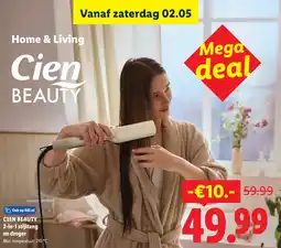 Lidl Cien beauty 2 in 1 stijltang en droger aanbieding