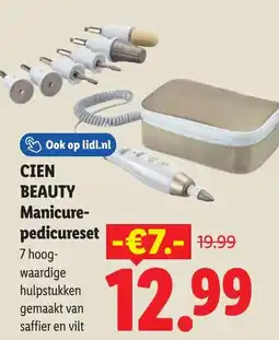 Lidl Cien beauty Manicure pedicureset aanbieding