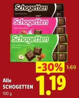 Lidl Alle Schogetten aanbieding