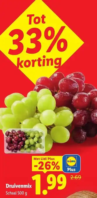 Lidl Druivenmix aanbieding