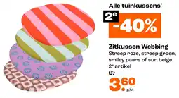 Kwantum Zitkussen Webbing aanbieding
