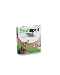 Pets Place Dronspot Spot-On Kat 2.5 - 5 Kg - Anti wormenmiddel - 2 pip L aanbieding