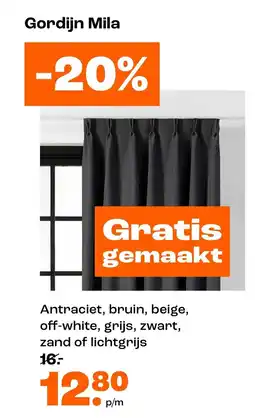 Kwantum Gordijn Mila aanbieding