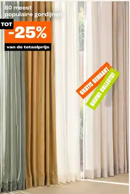Kwantum 80 meest populaire gordijnen aanbieding