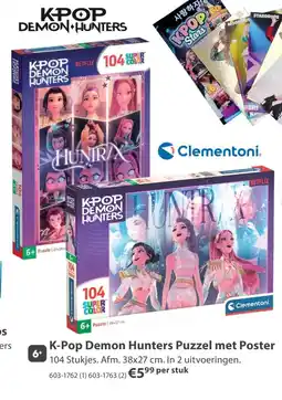 Top1Toys K-Pop Demon Hunters Puzzel met Poster aanbieding