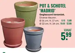 GroenRijk Pot & schotel madrid aanbieding