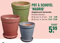 GroenRijk Pot & schotel 'madrid' aanbieding