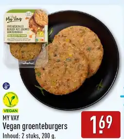 ALDI My Vay Vegan Groenteburgers aanbieding
