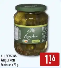 ALDI All Seasons Augurken Zoetzuur aanbieding