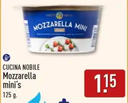 ALDI Cucina Nobile Mozzarella Mini's aanbieding