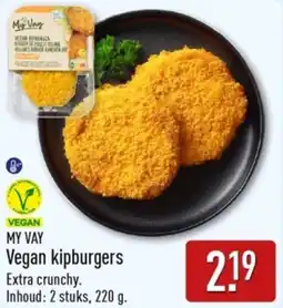 ALDI My Vay Vegan kipburgers aanbieding