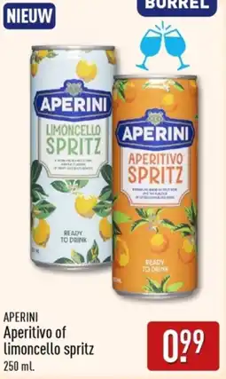 ALDI Aperini Aperitivo of Limoncello spritz aanbieding