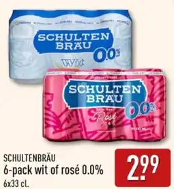 ALDI Schultenbräu Wit of Rosé 0.0% aanbieding