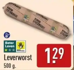 ALDI Leverworst aanbieding