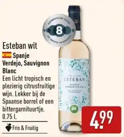 ALDI Esteban Wit aanbieding