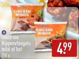 ALDI Snack Fan Kippenvleugels mild of hot aanbieding